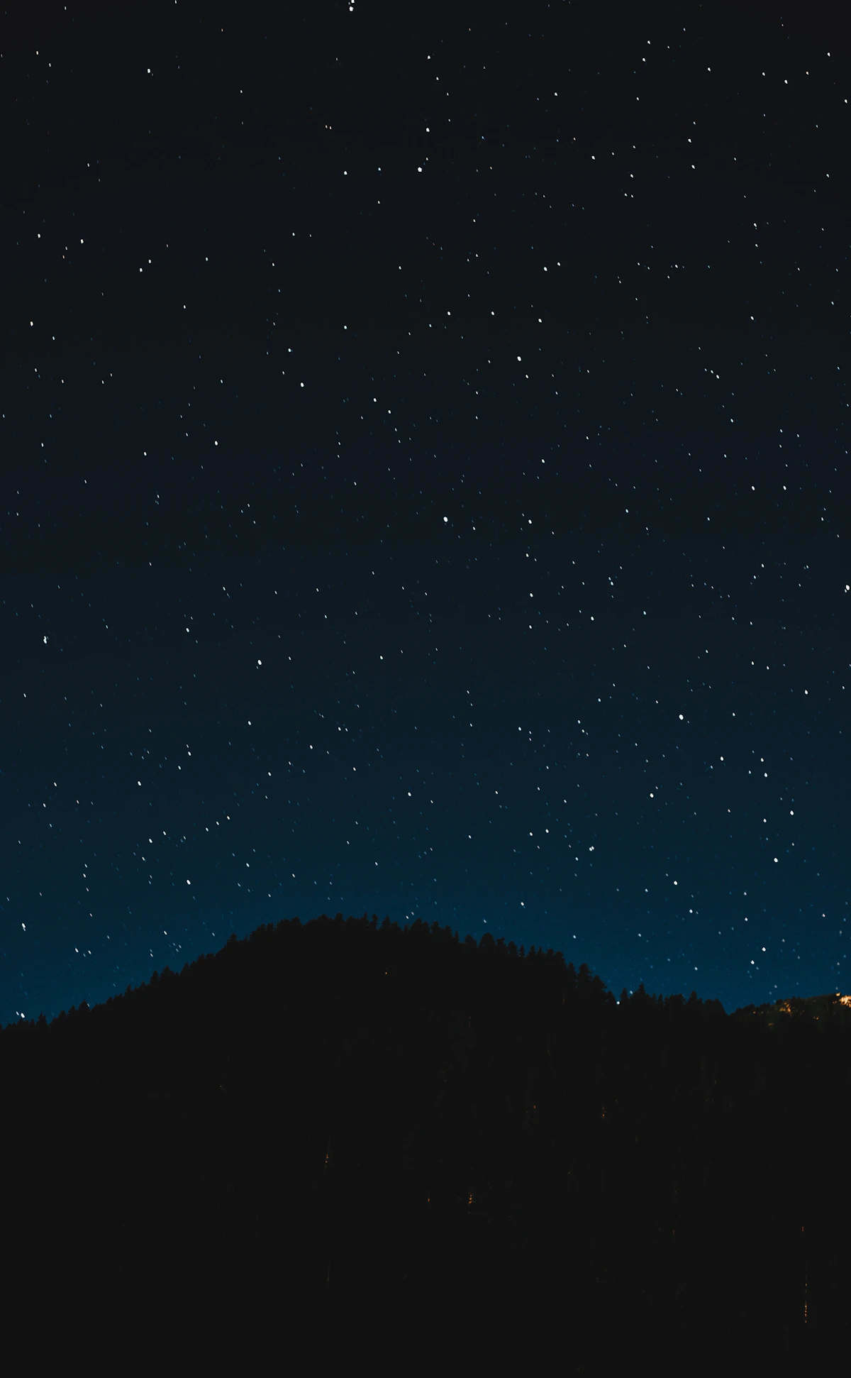 Night sky with stars, representing the calm of sleep